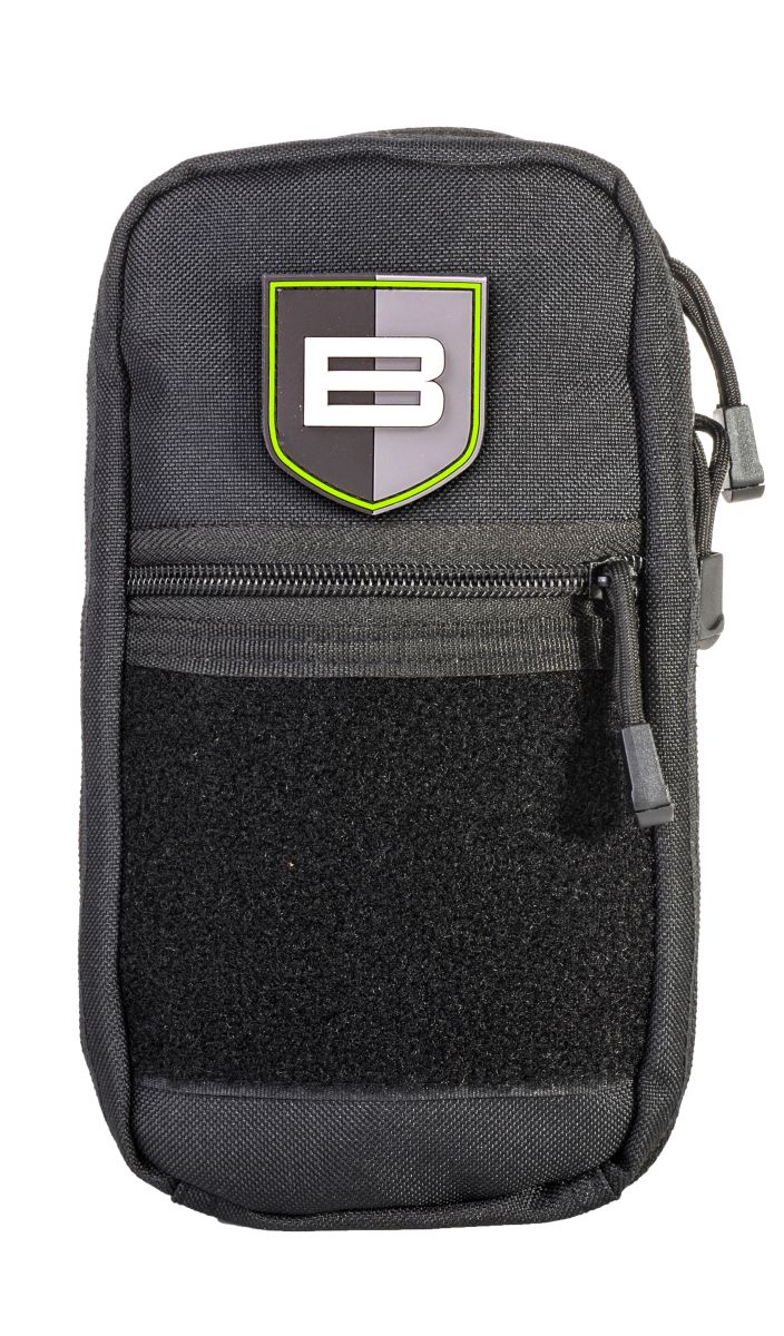 Nylon Tactical Pouch, 9"L x 5.5"W x 2"H, Large, Black/Gray