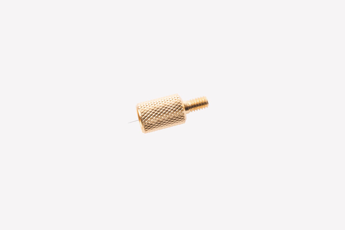 Brass Shotgun Rod Adapter, 8-32 (Male) w/ 5/16-27 (Female) Thread