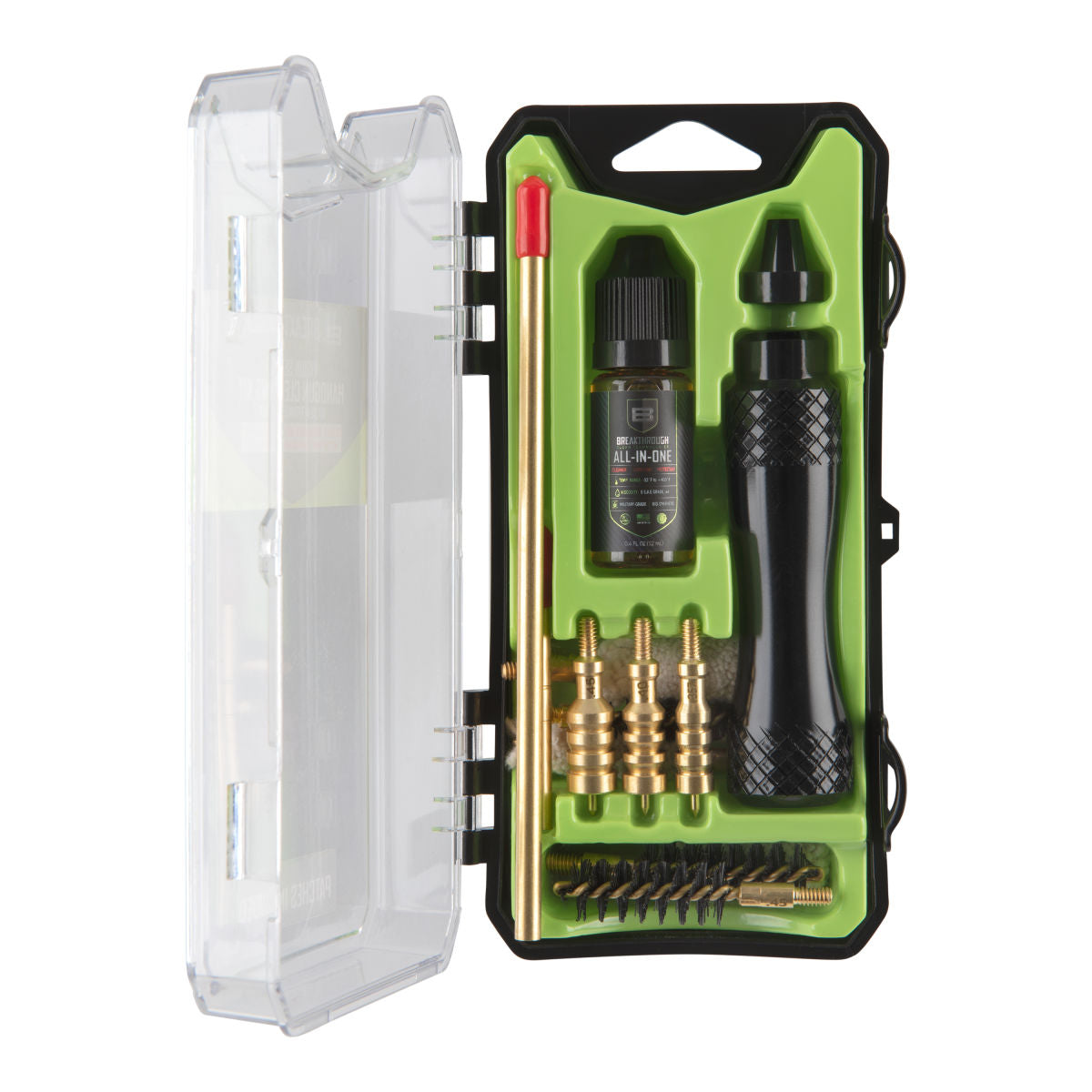Vision Series™ Handgun Cleaning Kit, .357, .38, .40, .44, & .45 Caliber, Multi-Color