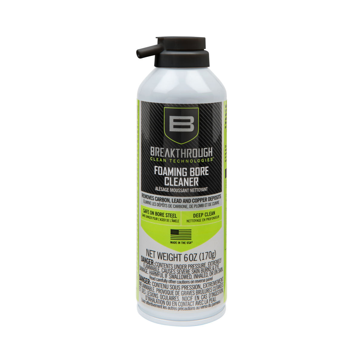 Aerosol Foaming Bore Cleaner, 6oz, Clear