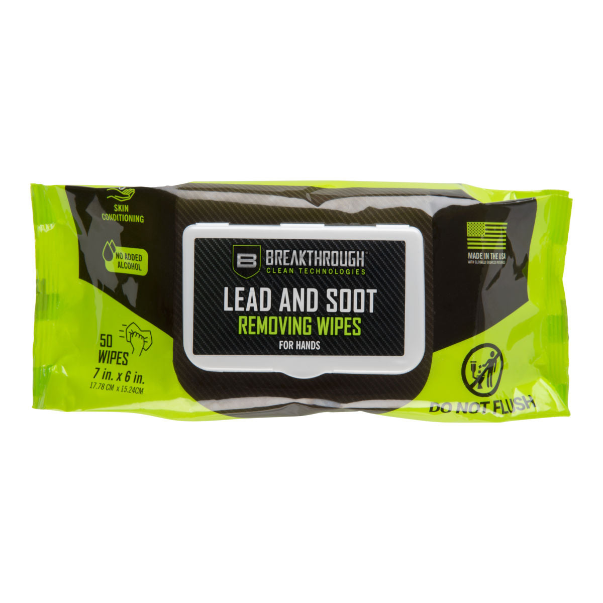 Disposable Lead and Heavy Metal Remover Wipes - Cleans Dirt, Grime, and Dust off Hands and Surfaces - Perfect for the Travel and Gun Range - 7" L x 6" H - 50-Pack