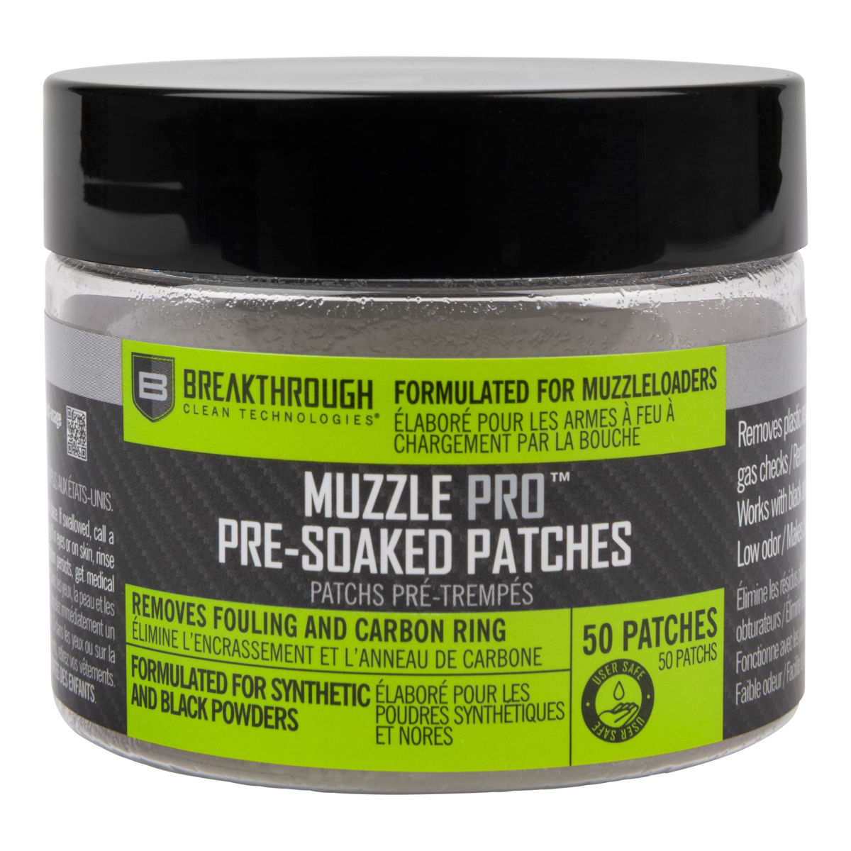 Muzzle Pro™ Round Pre-Soaked Cleaning Patches