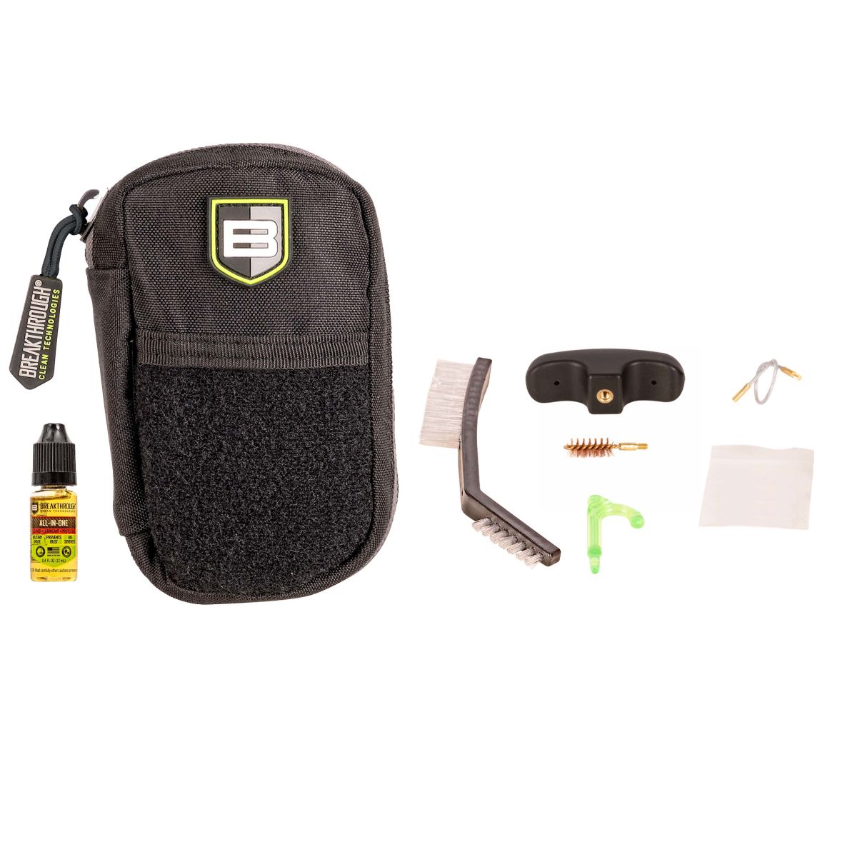 Badge Series Pull-Through Cleaning Kit w/ Molle Pouch, .44/.45