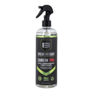 Breakthrough Clean Heavy Carbon Remover - Gun Barrel and Bore Cleaner - All Purpose Degreaser - Perfect for Handguns and Rifles - 16oz Bottle, Clear