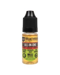 Breakthrough Clean Technologies Clean All-in-One (CLP) Cleaner - Battle Born Bio-Synthetic Gun Cleaning Lubricant and Oil Protectant - Perfect for Handguns and Rifles - 12-ML Eye Dropper